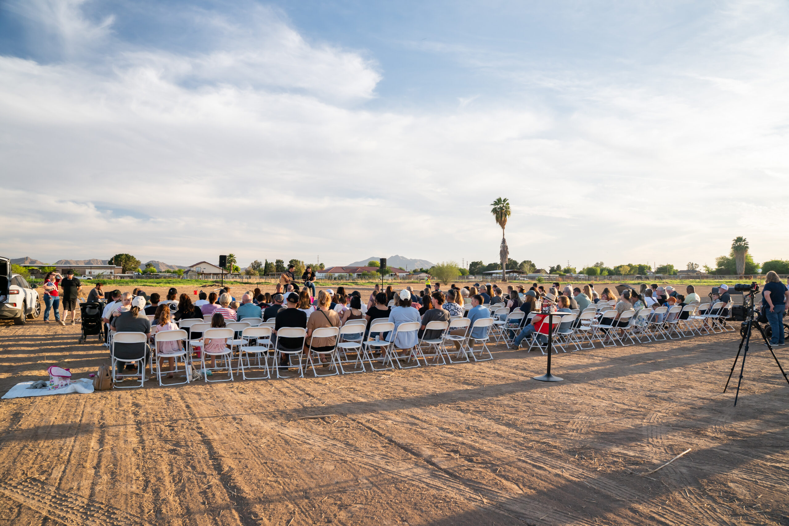 Passion Creek Church gathered on the property for the first time, Good Friday 2026